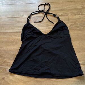 DKNY Vintage Swimwear Top size 8 with gold buckle